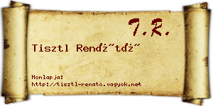 Tisztl Renátó névjegykártya